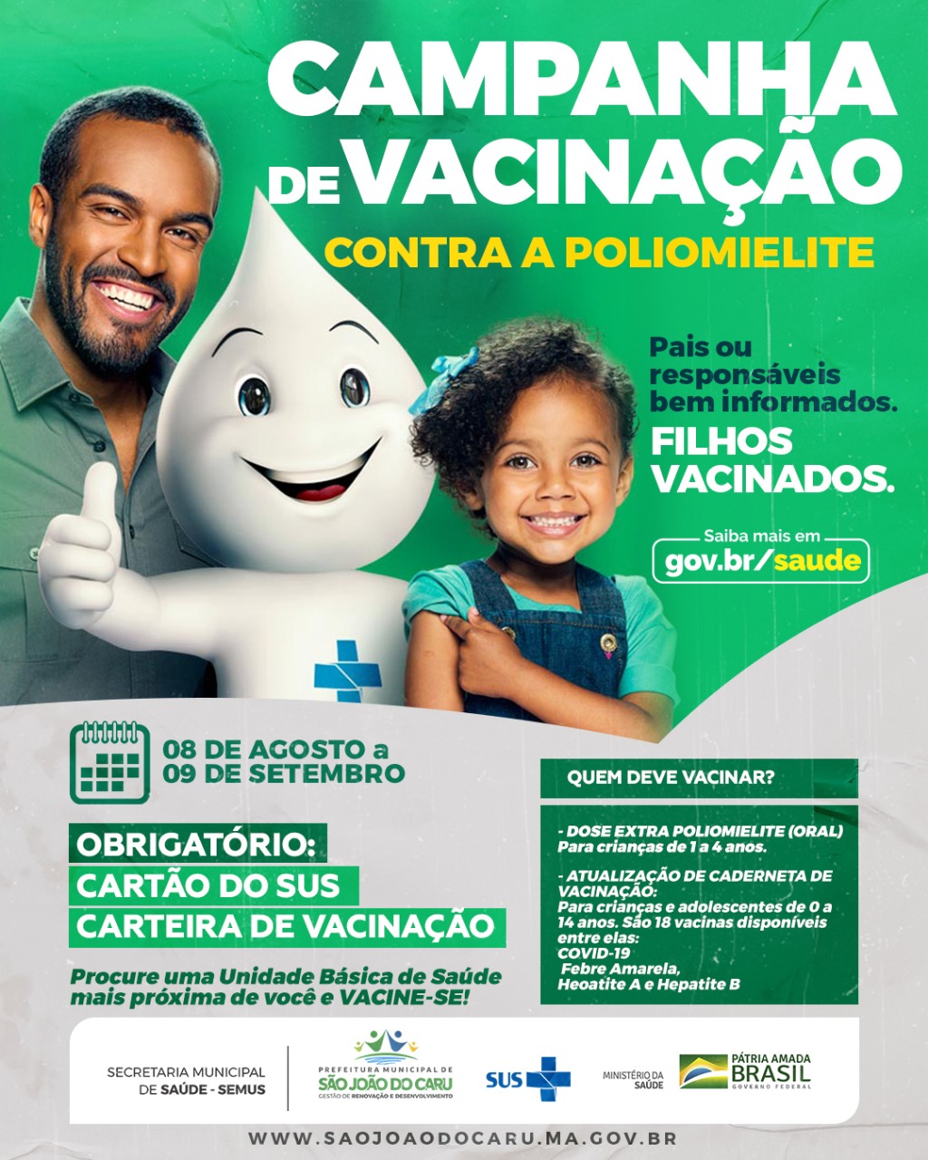 campanha vacinação polio