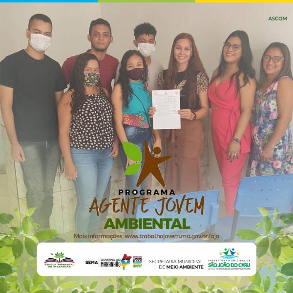 Cerimônia de assinatura do Termo de Admissão para o Programa Agente Jovem Ambiental foi realizada nesta segunda-feira (09) de agosto